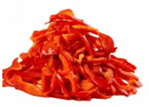 Peber rød i strimler 1 kg