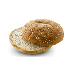 Buffalo burgerbolle grov ca. 125 mm, skåret