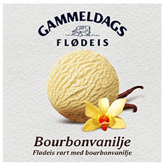 Bourbonvanilje Flødeis 5 ltr