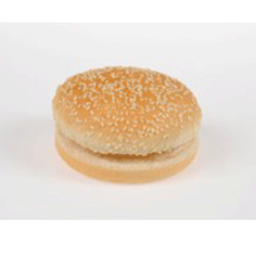 Hamburgerbolle m/sesam 100 mm skåret 55 g