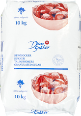 Sukker 10 kg i plast sække
