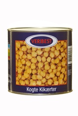 Kikærter på dåse færdigkogt (drænet vægt 1500 g)