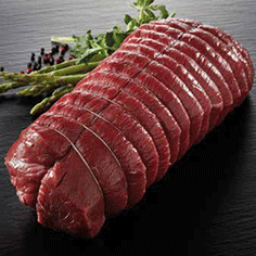 Roastbeef af okseinderlår rå ca. 2 kg