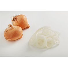 Løg i skiver 2 mm, 1 kg