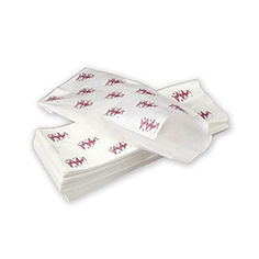 Fransk hotdog pose 7/3x18 cm hvid m/tryk Food Line