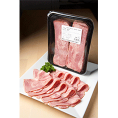 Kalve bacon Halal i skiver
