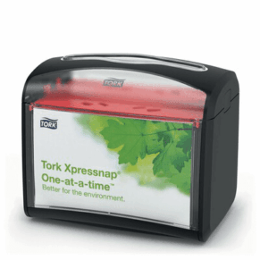 Dispenser bordservietter sort/klar N4 t/IF