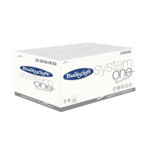 Serviet System Bulky Soft hvid 2-lags 16x21cm