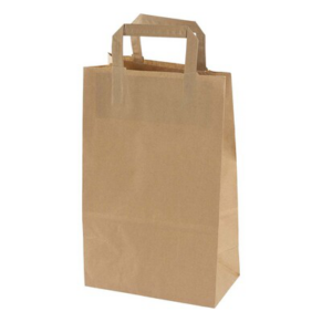 Bærepose papir brun 220/125x350 mm 11,5 ltr 70 g