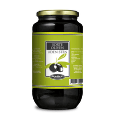Oliven sort u/sten (drænet vægt 450 g)