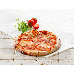 Pizza m/prosciutto/skinke 22 cm