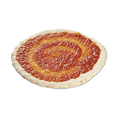 Italiensk pizzabund m/sauce 25 cm