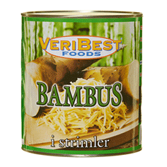 Bambusskud i strimler (drænet vægt 1800 g)