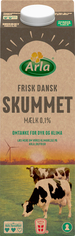Skummetmælk 0,1% 1 ltr