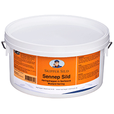 Sennep sild i bidder