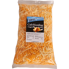 Revet cafe blanding af cheddar og mozzarella