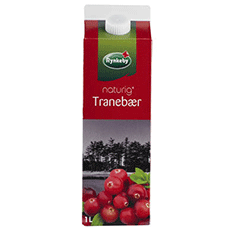 Tranebærdrik 1 ltr - Naturig