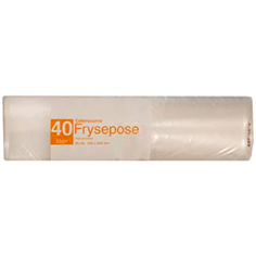 Frysepose 40 ltr m/skrivefelt 450x850 mm 20 ps/rl