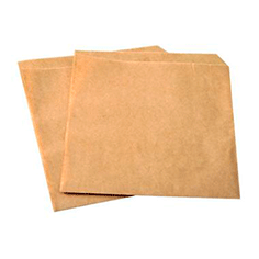 Burgerlomme stor PE Kraft 150x160 mm 40 g brun