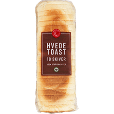 Hvedetoast lys 600 g frisk brød 18 skiver