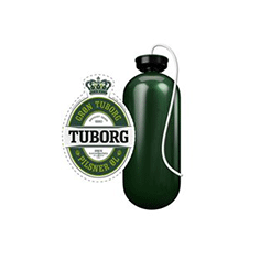 Grøn Tuborg, 20 ltr, Flex 20 m/slange
