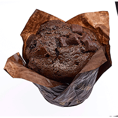 Chokolade muffins tulipan formet 100 g