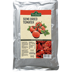 Semi-dried tomater røde halve 1 kg