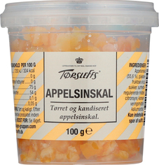 Appelsinskal 10x100g (kandiseret)