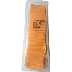 Cheddar rød 50+ i skiver 1 kg