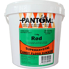 Candy Floss sukker RØD 1 kg