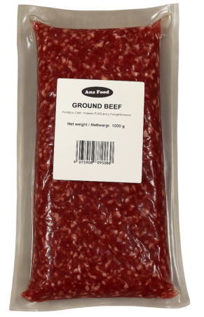 ANAFOOD HAKKET OKSEKØD 12%, 2,5 kg