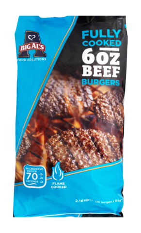 BIG AL'S FLAMMEGRILLET BURGERBØF, 16x135g