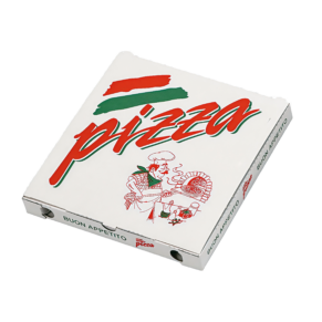 PIZZAÆSKER HVID,  29x29, 100 stk