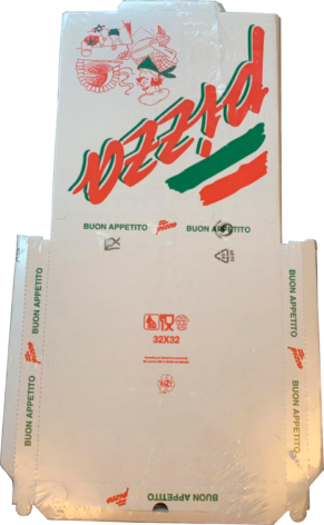 PIZZAÆSKER HVID 32x32