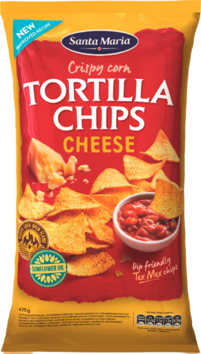 SM TORTILLA CHIPS CHEESE, 475g
