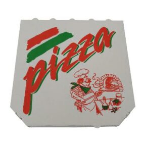 TREVISO PIZZAÆSKER HVID, 29x29x3, 100 stk