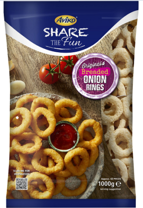 AVIKO ONION RINGS, 1kg  (6)