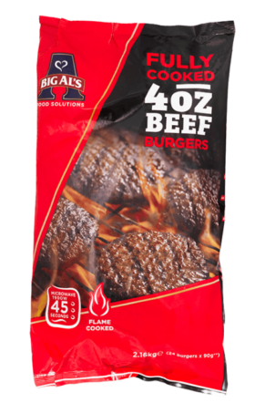 BIG AL'S FLAMMEGRILLET BURGERBØF, 24x90g