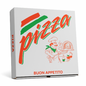 PIZZAÆSKER HVID 24x24, 100stk