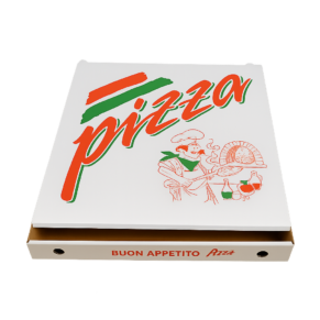 PIZZAÆSKER HVID 26x26, 100stk
