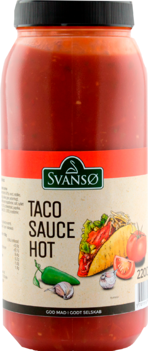 TACO SAUCE SVANSØ, 2.2kg HOT