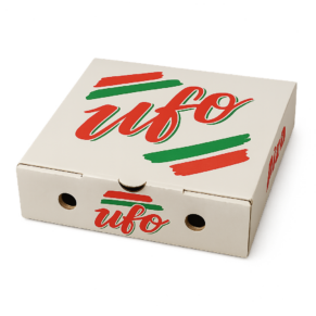 UFO PIZZAÆSKE HVID 29x29x9, 100 stk